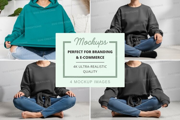 Mockup: relaxed hoodie collection example image 1