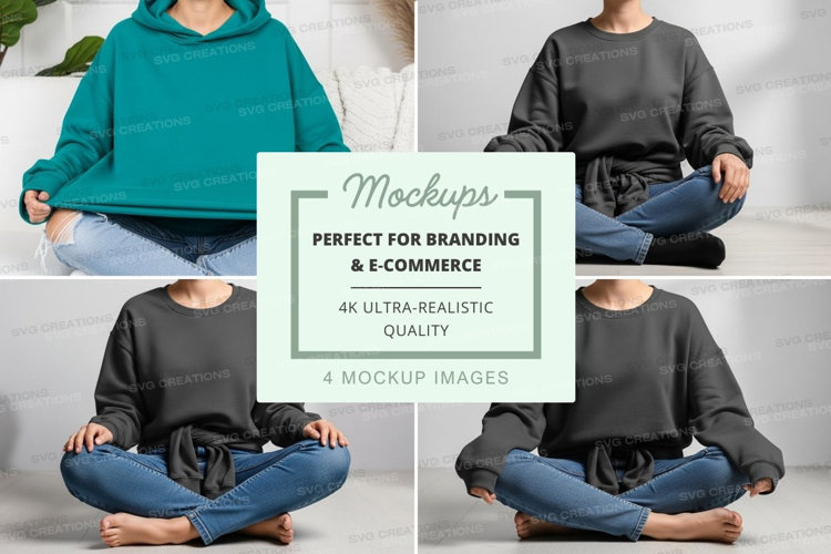 Mockup: relaxed hoodie collection