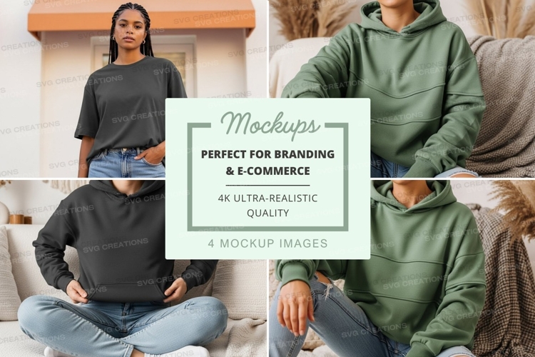 Black Tshirt Mockup Image 12