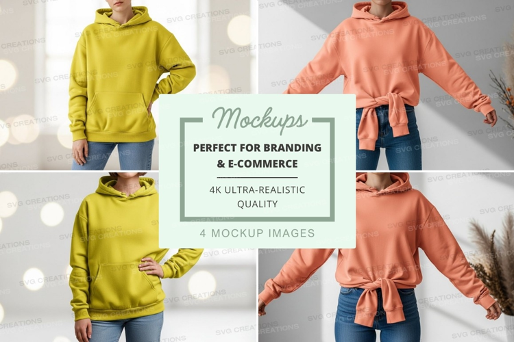 Casual hoodie mockup
