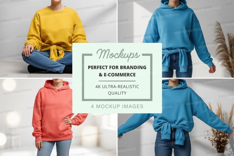 Mockup: hooded sweatshirts collection example image 1