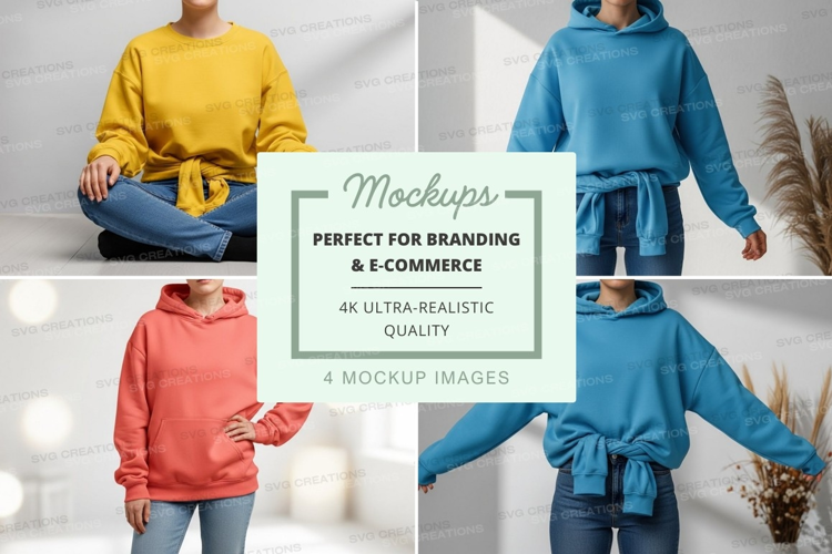 Mockup: hooded sweatshirts collection