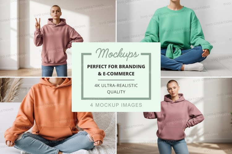 Mockup: casual hoodies collection