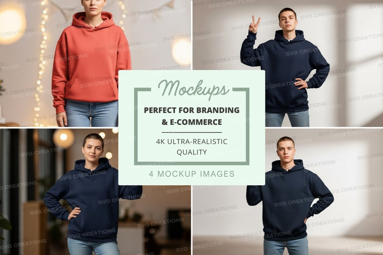 Casual hoodie mockup