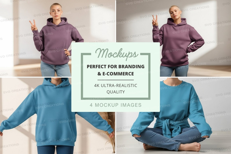 Casual hoodie mockup