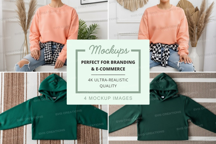 Mockup: casual hoodies and sweatshirts