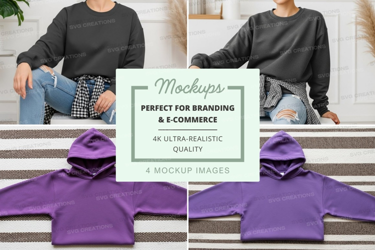 Casual hoodie mockup