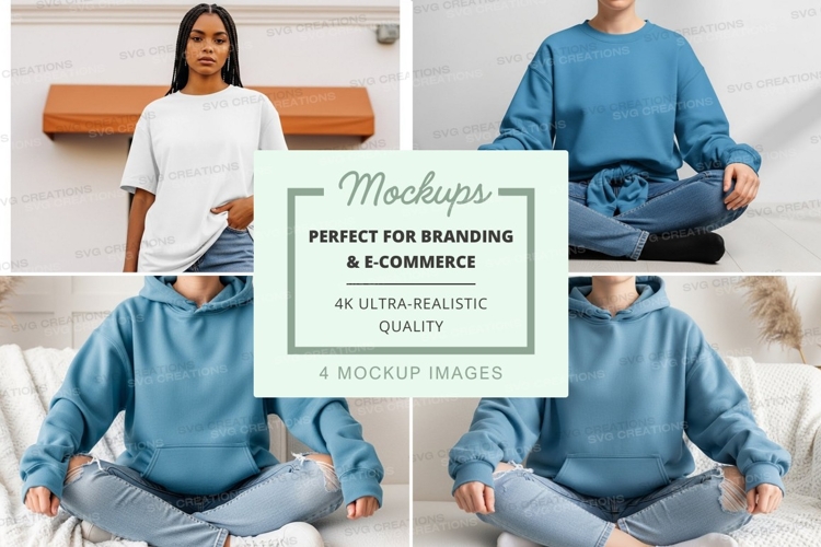 White Tshirt Mockup Image 16