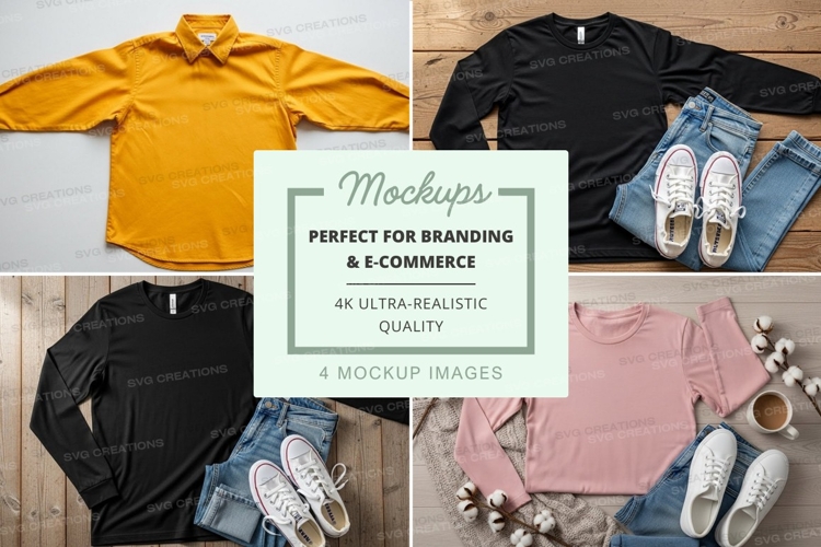 Black Tshirt Mockup Image 14