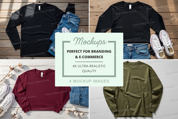 Black Tshirt Mockup Image 15