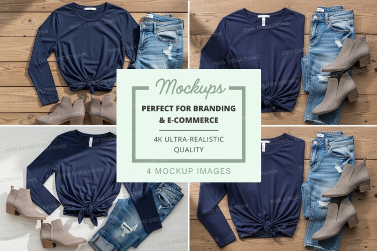 White Tshirt Mockup Image 22