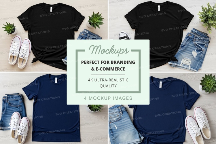 White Tshirt Mockup Image 21