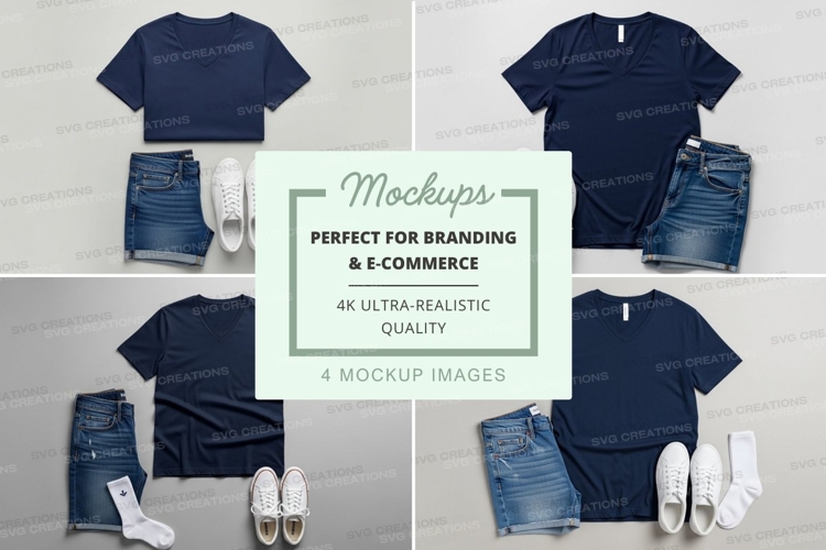 White Tshirt Mockup Image 18