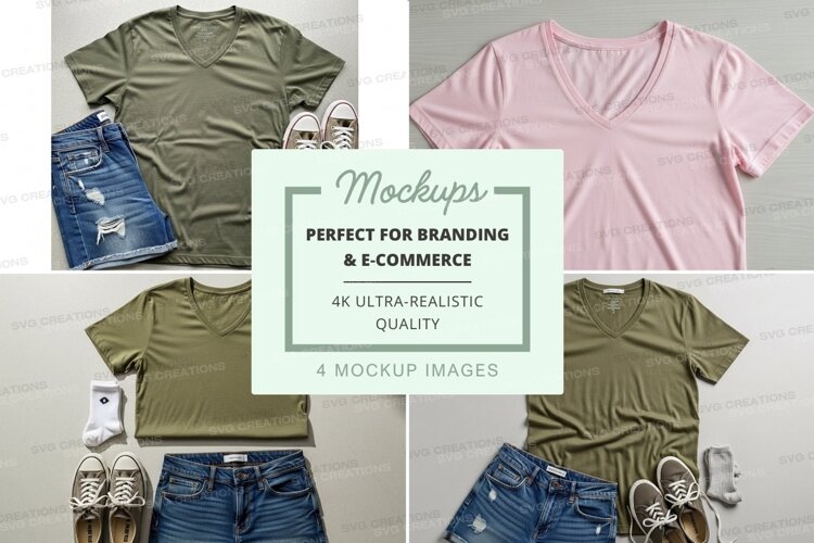 Collection of t-shirt mockups example image 1