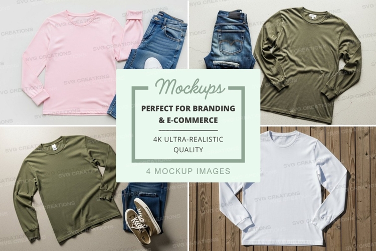 White Tshirt Mockup Image 12