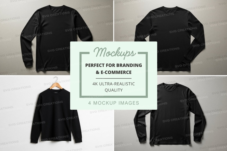 Black Tshirt Mockup Image 17