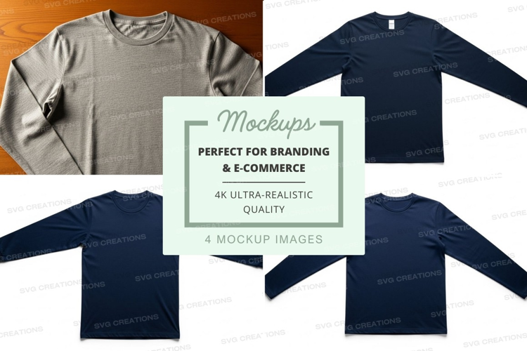 Long sleeve t-shirt mockup