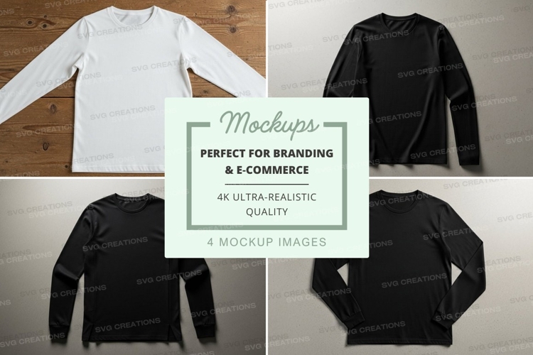 Black Tshirt Mockup Image 9