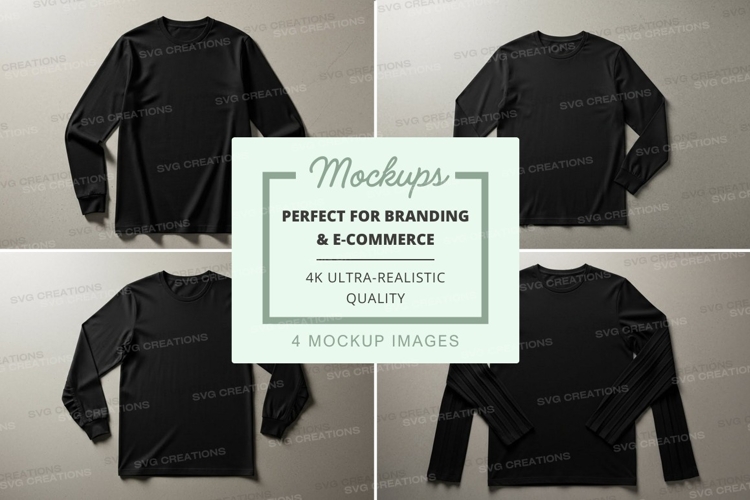Black Tshirt Mockup Image 15