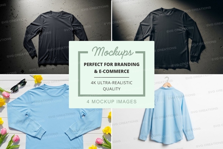 Black Tshirt Mockup Image 20