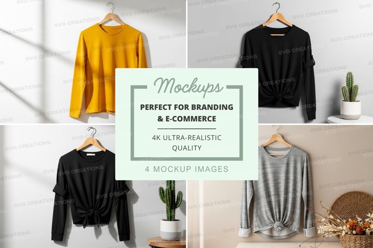 Black Tshirt Mockup Image 15