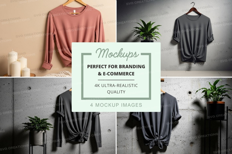 T-shirt mockup with knot detail