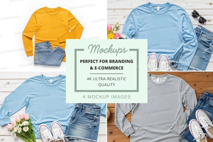 T-shirt mockup with accessories