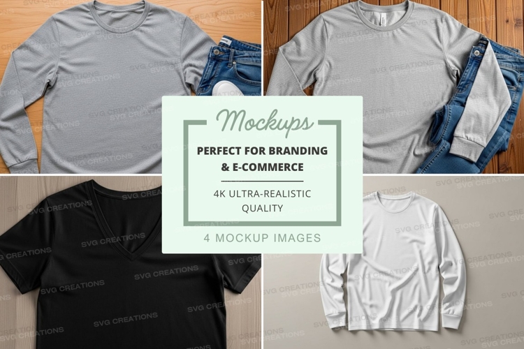 Black Tshirt Mockup Image 5