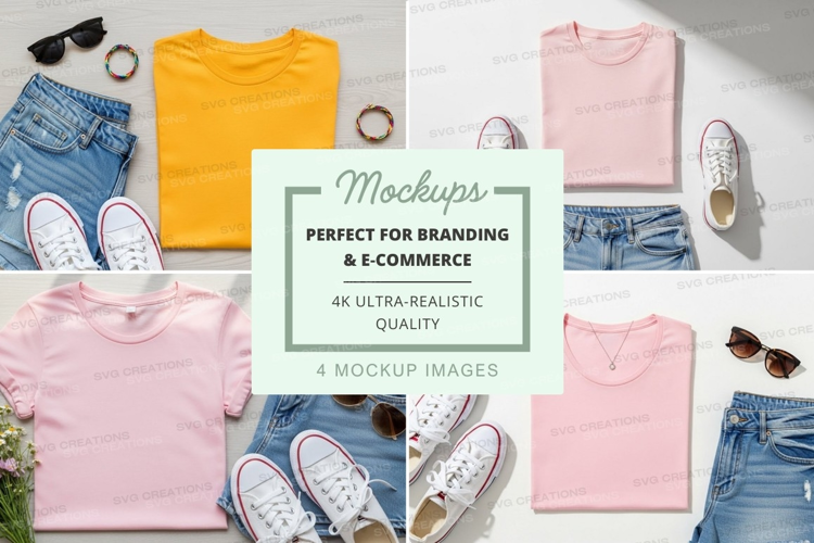 Clothing and accessories mockup