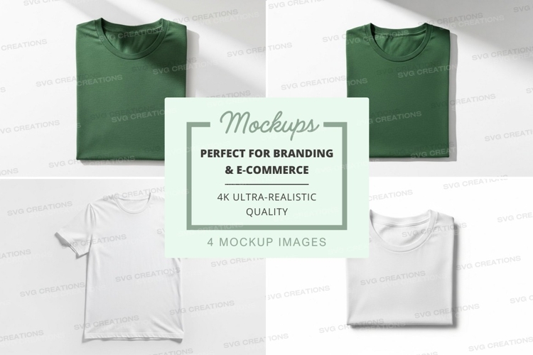 White Tshirt Mockup Image 23