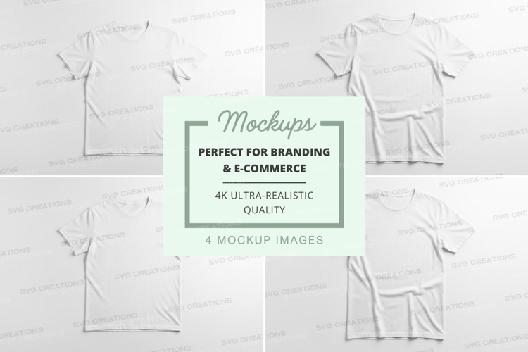 White Tshirt Mockup Image 19
