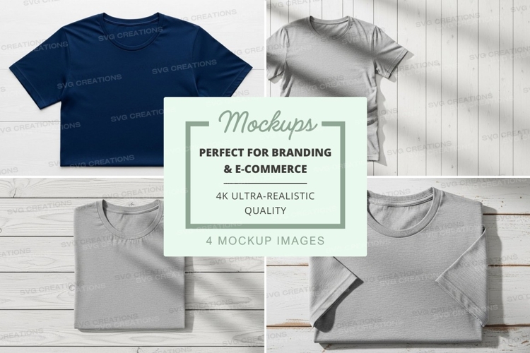White Tshirt Mockup Image 5