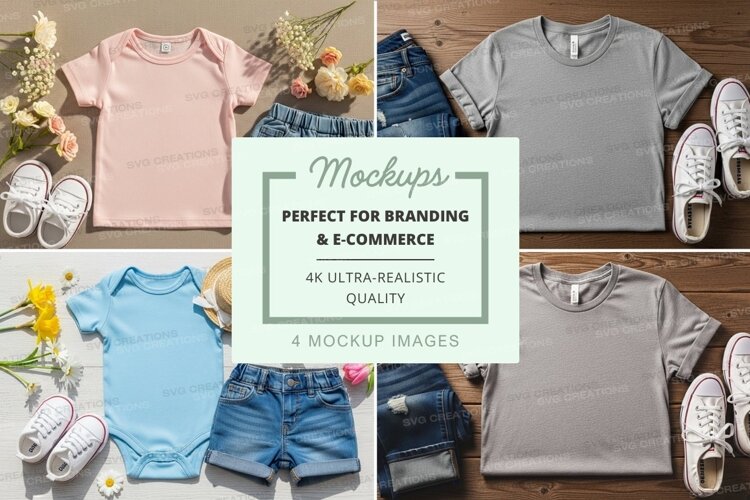Baby and toddler clothing mockup example image 1