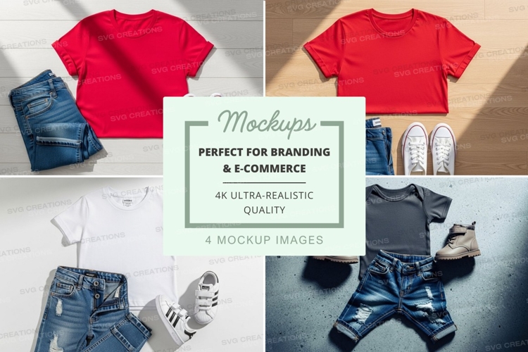 White Tshirt Mockup Image 9