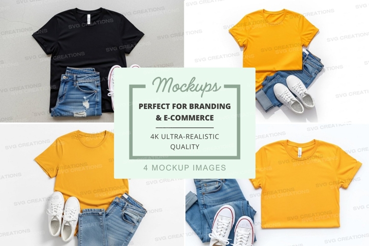 Black Tshirt Mockup Image 18