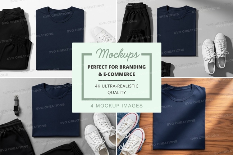 Black Tshirt Mockup Image 20