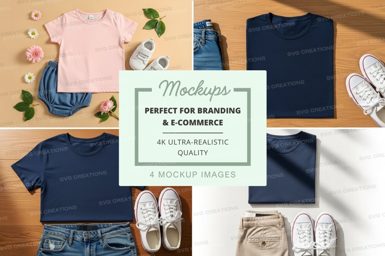 Clothing and accessories mockup
