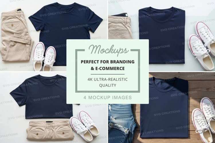 White Tshirt Mockup Image 6