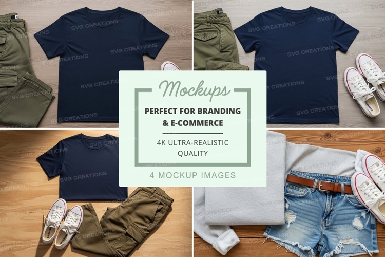 White Tshirt Mockup Image 5