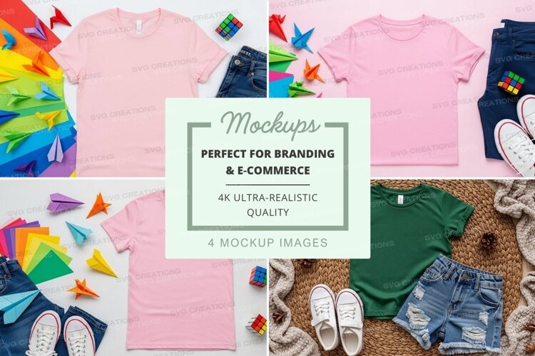 T-shirt mockup collage example image 1