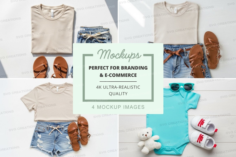 Children's clothing mockup