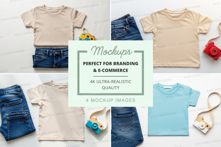 Children's clothing mockup