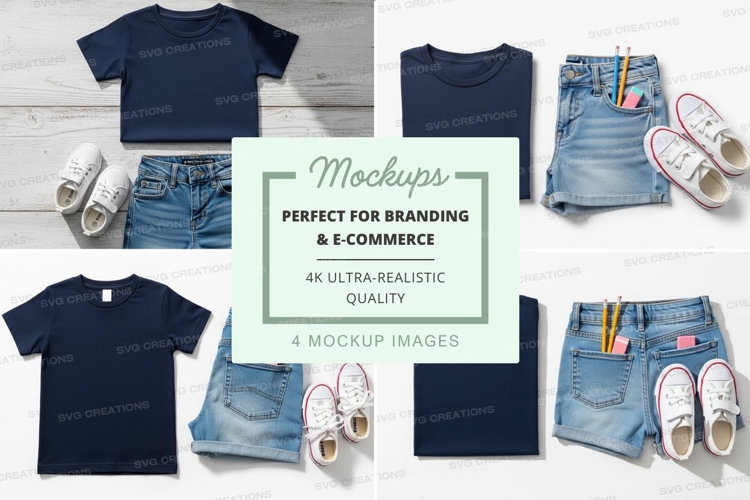 White Tshirt Mockup Image 11