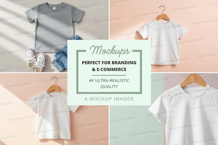 White Tshirt Mockup Image 19