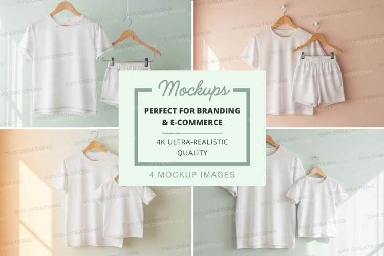 White Tshirt Mockup Image 22