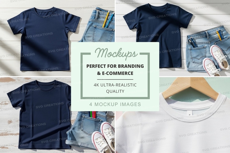 White Tshirt Mockup Image 23