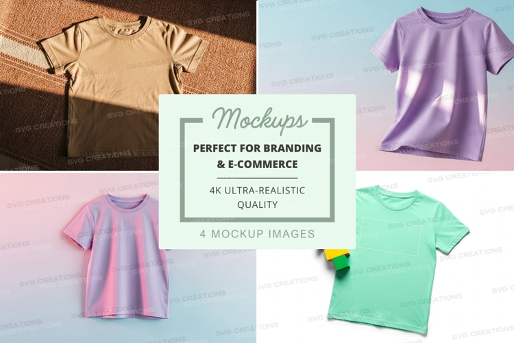 Collection of t-shirt mockups