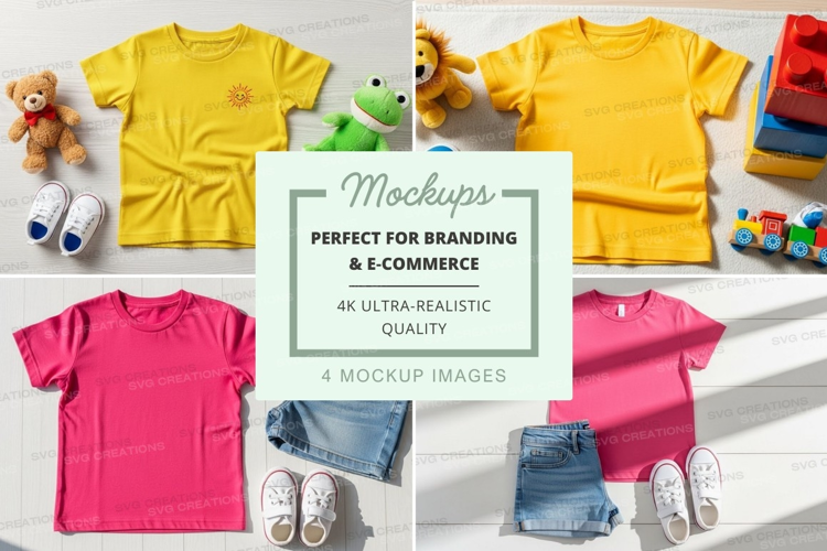 Children's clothing mockup