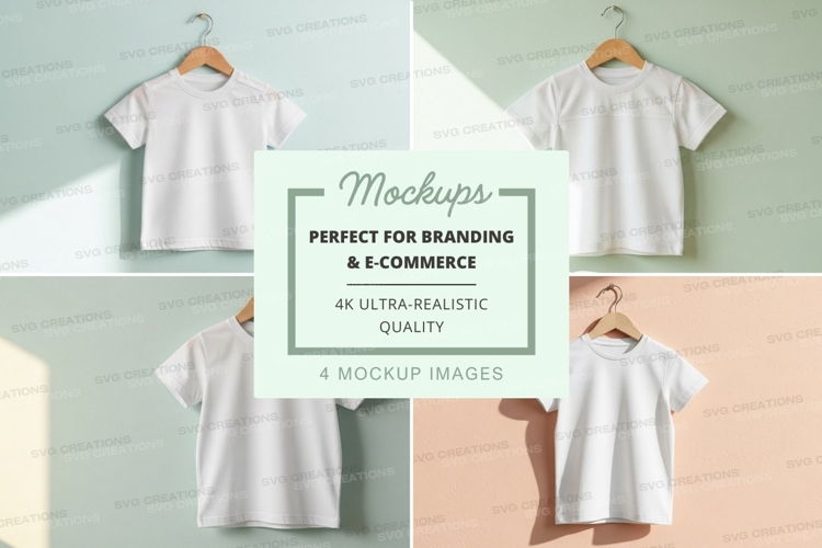 White Tshirt Mockup Image 21