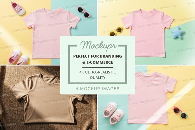 T-shirt mockup with accessories example image 1